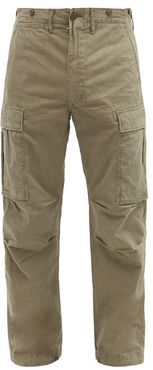 Cotton-twill Cargo Trousers - Mens - Green