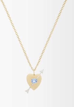 Noksa Diamond, Sapphire & 18kt Gold Necklace - Womens - Yellow Gold