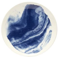 Indigo Storm Earthenware Salad Plate - Blue White