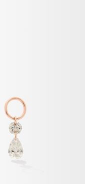 Floating Diamond & 18kt Rose-gold Charm - Womens - Rose Gold