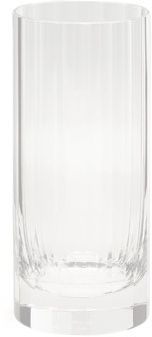 Fluted Highball Crystal Glass - Clear