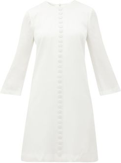 Houston A-line Crepe Mini Dress - Womens - White