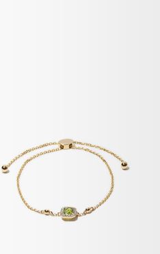 August Diamond, Peridot & 14kt Gold Bracelet - Womens - Yellow