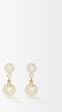 Giudecca Pearl & 14kt Gold Drop Earrings - Womens - Pearl