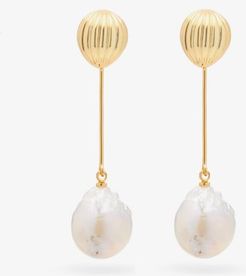 Soeurs Baroque-pearl Gold-plated Drop Earrings - Womens - Pearl