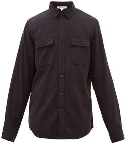 Flap-pocket Lyocell-blend Shirt - Mens - Black