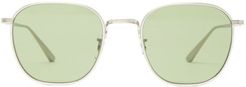 X Oliver Peoples Board Meeting 2 Metal Sunglasses - Womens - Green