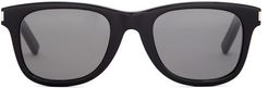 Logo-engraved Square Acetate Sunglasses - Mens - Black