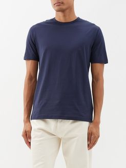 Pima-cotton Jersey T-shirt - Mens - Navy