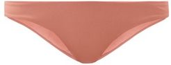 Vienna Ribbed Brazilian Bikini Briefs - Womens - Dark Pink