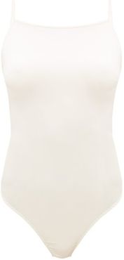 Covent Garden Silk-blend Charmeuse Bodysuit - Womens - Cream