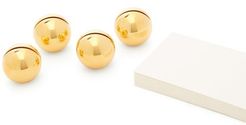 Mattea Spherical Placeholders And Card Set - Gold
