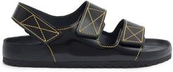 Milano Leather Sandals - Womens - Black