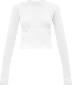 Wardrobe. nyc - Release 05 Hem-panel Long-sleeved Jersey T-shirt - Womens - White