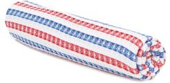 Striped Cotton Waffle-piqué Towel - Womens - White Blue