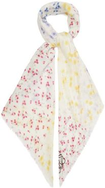 Anagram Floral-print Modal-blend Scarf - Womens - Multi