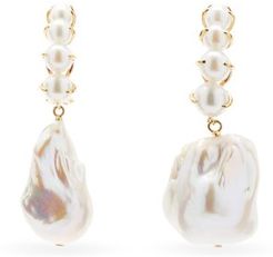 Laurence Baroque Pearl & 18kt Gold Earrings - Womens - Pearl