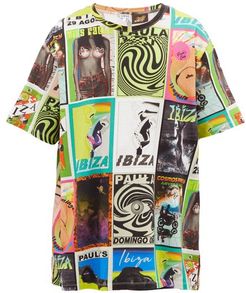 Psychedelic Flyer-print Cotton Jersey T-shirt - Mens - Multi