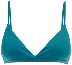 Genoa Triangle Bikini Top - Womens - Blue