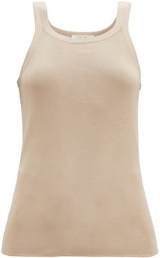 Frankie Sleeveless Cotton Tank Top - Womens - Beige