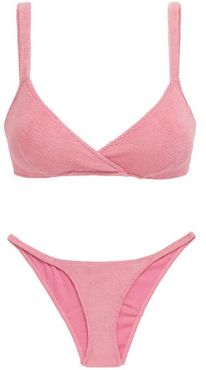 Yasmin Cotton-blend Terry Bikini - Womens - Pink