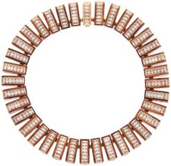 Crystal And Radica Wood Choker - Womens - Brown