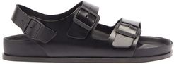 1774 - Milano Ankle-strap Leather Sandals - Mens - Black