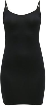 Modal-blend Slip Dress - Womens - Black