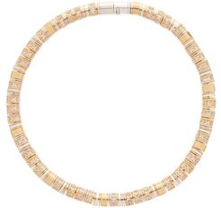 Crystal-embellished 18kt Gold-plated Necklace - Womens - Clear