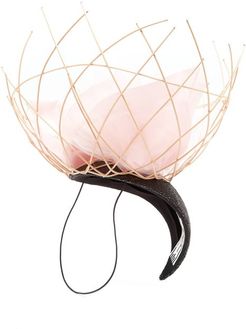 Contain Cane And Tulle Headdress - Womens - Light Pink