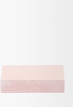 Velvet Jewellery Box - Light Pink