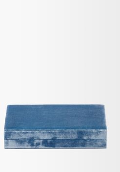 Velvet Jewellery Box - Blue