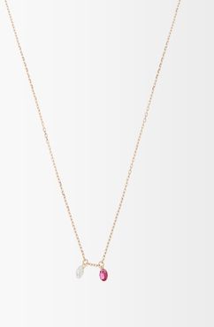 Set Free Diamond, Ruby & 18kt Gold Necklace - Womens - Yellow Gold