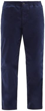 Prepster Logo-embroidered Cotton-blend Trousers - Mens - Navy