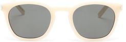 D-frame Acetate Sunglasses - Mens - Grey