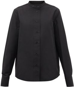 Monday P.m. Cotton-faille Shirt - Womens - Black