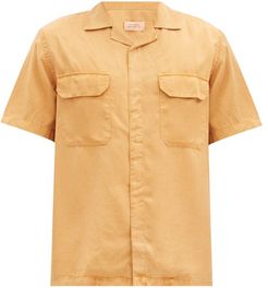 Gibson Flap-pocket Tencel Shirt - Mens - Orange
