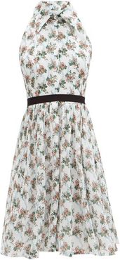 Mini Nessie Floral-print Cotton Dress - Womens - White Multi