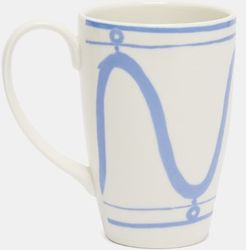 Serenity Tall Porcelain Mug - Blue White