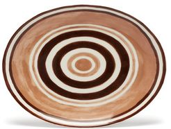 Maze Porcelain Serving Platter - Brown Multi