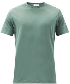 Pima Cotton-jersey T-shirt - Mens - Dark Green