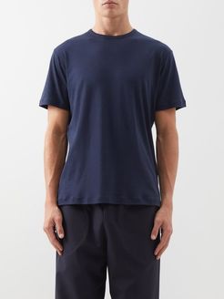 Sea Island Cotton-jersey T-shirt - Mens - Navy