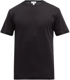 Sea Island Cotton-jersey T-shirt - Mens - Black