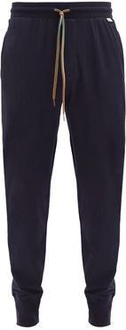 Drawstring-waist Cotton Pyjama Trousers - Mens - Navy