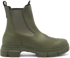 Chunky Recycled-rubber Chelsea Boots - Womens - Khaki