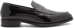 Logo-debossed Patent-leather Loafers - Mens - Black