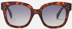 Square Tortoiseshell-acetate Sunglasses - Womens - Tortoiseshell