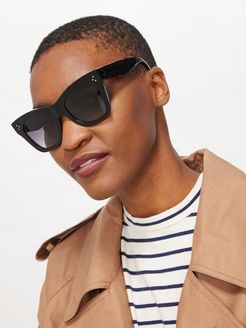 Square Acetate Sunglasses - Womens - Black