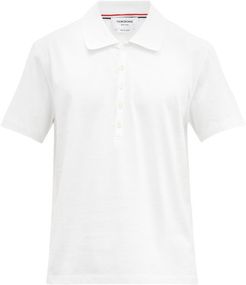 Four-bar Cotton-piqué Polo Shirt - Mens - White