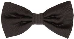 Silk-rep Bow Tie - Mens - Black